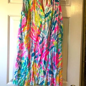 GUC LP sleeveless print dress Size L